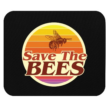 Discover Save The Bees Planet Environmental Retro Vintage C Mouse Pads
