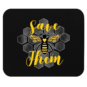 Discover Save The Bees Vintage Distressed Honeycomb Save Th Mouse Pads