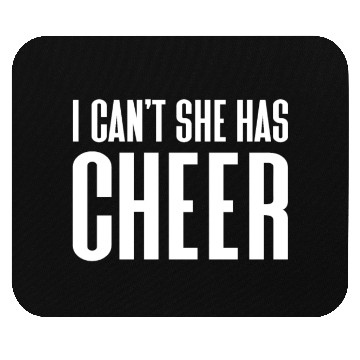 Discover I Can't She Has Cheer Cheerleading Mom Dad Mouse Pads
