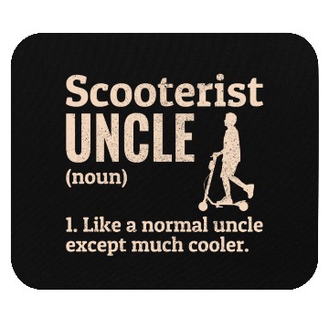 Discover Electric Scooter Driver E-Scooter Scooterist Uncle Mouse Pads