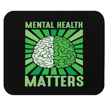 Discover Mental Health Matters Brain Awareness Vintage Mouse Pads