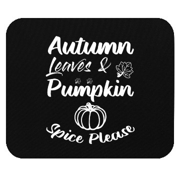 Discover Pumpkin Spice Thanksgiving Mouse Pads