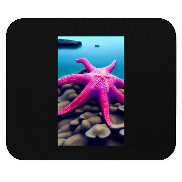 Discover Pink starfish Mouse Pads