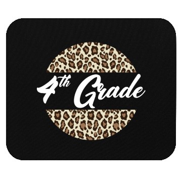 Discover 4th Grade Cheetah Print School Teacher Student Mouse Pads