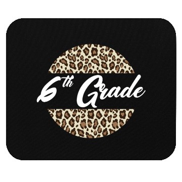 Discover 6th Grade Cheetah Print School Teacher Student Mouse Pads