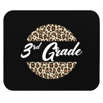 Discover 3rd Grade Cheetah Print School Teacher Student Mouse Pads