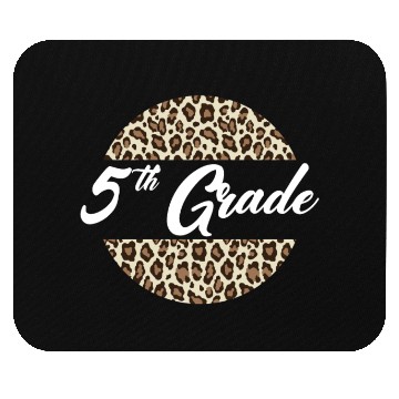 Discover 5th Grade Cheetah Print School Teacher Student Mouse Pads