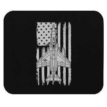 Discover F-4 Phantom Fighter Jet Airplane American Flag F4 Mouse Pads