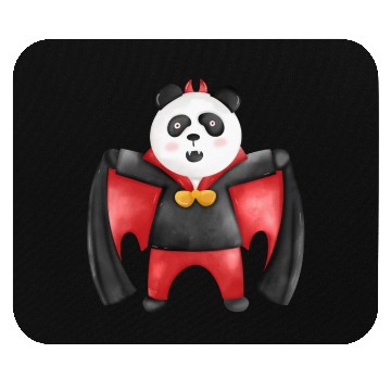 Discover Panda bear in vampire costume Mouse Pads