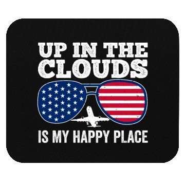 Discover Retro Plane Flying Commercial Pilot Quote - Mouse Pads