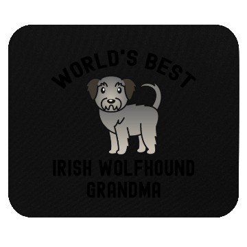 Discover World's Best Irish Wolfhound Grandma Mouse Pads