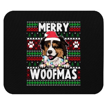 Discover Border Miniature Shepherd Christmas Pajama Mouse Pads