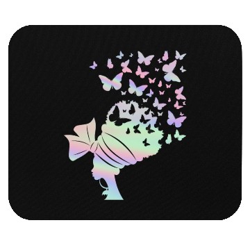 Discover Queen Women Butterfly Lover Pastel Mouse Pads