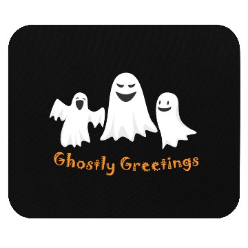 Discover Ghostly Greetings, Halloween Ghostly Greetings Mouse Pads