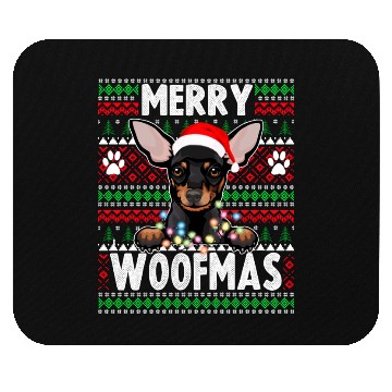 Discover Chihuahua Christmas Lights Dog Lovers Xmas Pajama Mouse Pads