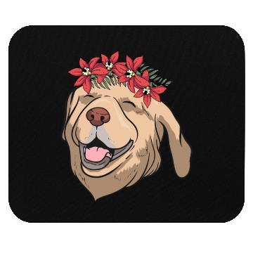 Discover Dog Labrador Flower Mouse Pads