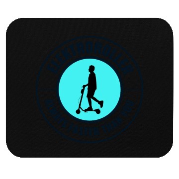 Discover Electric Scooter Driver Motorized E-Scooter Mouse Pads