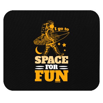Discover Astronaut with surfboard Mouse Pads