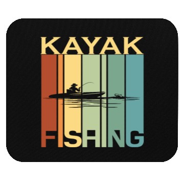 Discover Kayak Fishing Fishing Fisherman Retro Vintage Mouse Pads