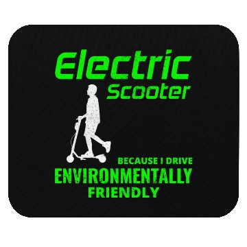 Discover Electric Scooter Driver Motorized E-Scooter Mouse Pads