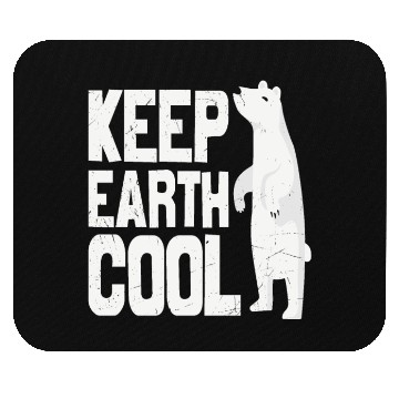 Discover Keep Earth Cool Earth Protect Polar Bear Animal Mouse Pads