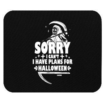 Discover Sensenmann has no time Halloween saying Mouse Pads