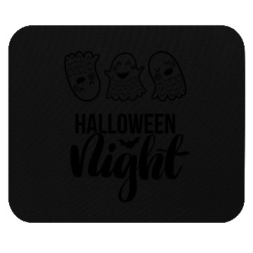 Discover Halloween Night Spirits (black) Mouse Pads