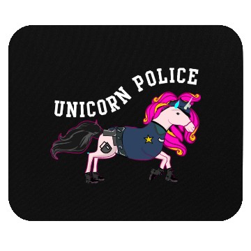 Discover Unicorn police Mouse Pads