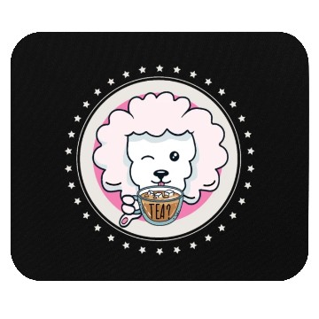 Discover Dog Breed Poodle Tea Mouse Pads