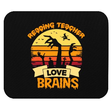 Discover Reading Teachers Love Brains Zombie Teacher School Mouse Pads