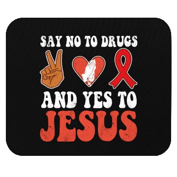 Discover Peace Ribbon Week Awareness Yes Jesus Wear Red Mouse Pads