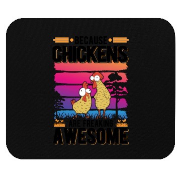 Discover Chickens Farmer Chicken Coop Mouse Pads