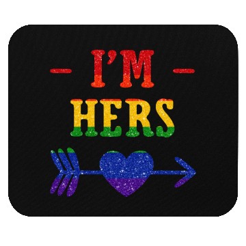 Discover I'm Hers Lesbian Couple Matching Mouse Pads