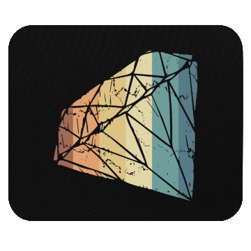Discover Vintage Diamond Gemstone Jewelry Jeweler Coral Mouse Pads