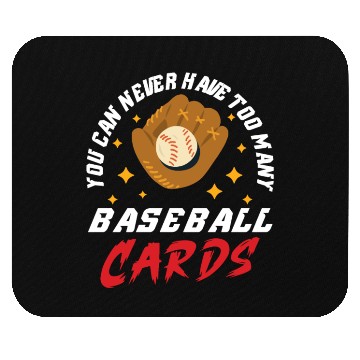Discover Baseball Cards Baseball Player Baseball Fan Gift Mouse Pads