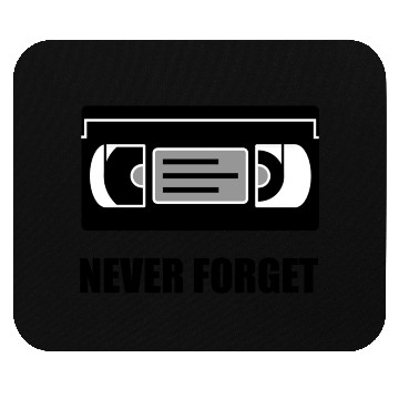 Discover VHS Cassette Tape Never Forget Mouse Pads