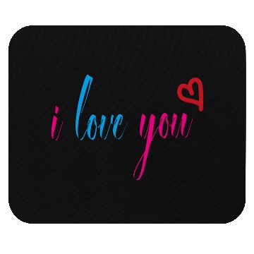 Discover i love you Mouse Pads