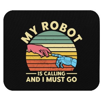 Discover Robot Robotics Engineering Gift Mouse Pads