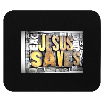 Discover jesus saves Mouse Pads