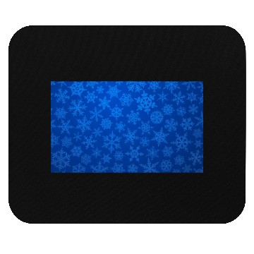 Discover Blue Snowflakes Christmas Pattern Mouse Pads
