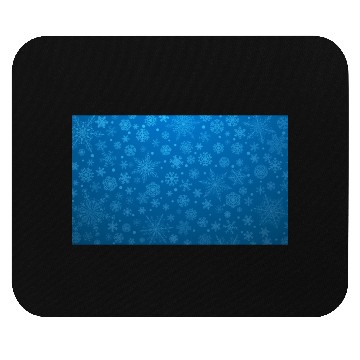Discover Blue Snowflakes Aesthetic Pattern Mouse Pads