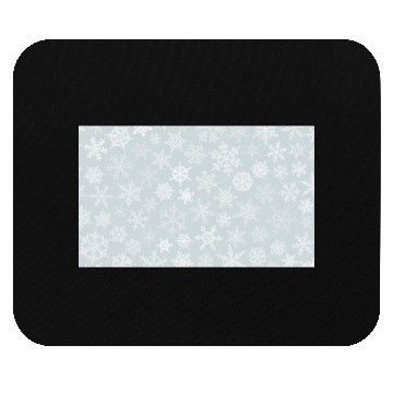 Discover Winter Snowflakes Pattern Grey White Mouse Pads
