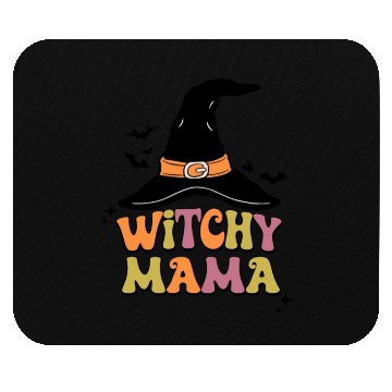 Discover Withcy Mama retro Halloween Witch Hat Mouse Pads