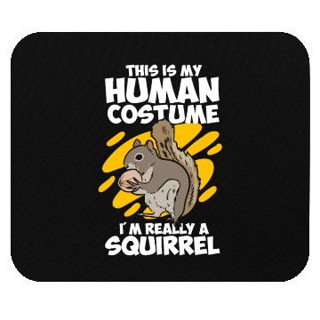 Discover Cute Rodent Squirrels Squirrel Human Costume Mouse Pads