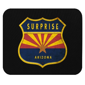 Discover Surprise Arizonna flag crest design Mouse Pads