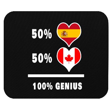 Discover Canada and Spain genius / gift Mouse Pads