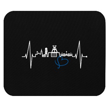 Discover Bochum Skyline Heartbeat Ruhrpott Germany Lover Mouse Pads