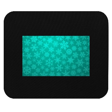 Discover Teal Snowflakes Christmas Pattern Mouse Pads
