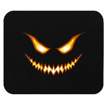 Discover halloween pumpkin face Mouse Pads