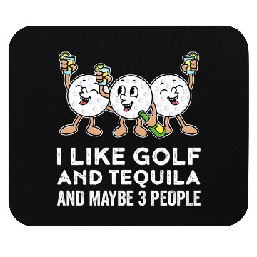 Discover I Like Golf And Tequila Funny Golf Gift Mouse Pads